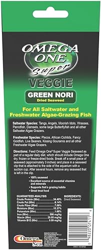 Miniatura 3 de Omega One Algas verdes súper veganas para todos los pastores de algas. 8 onzas, 0.81 oz, 24 hojas, paquete de 3