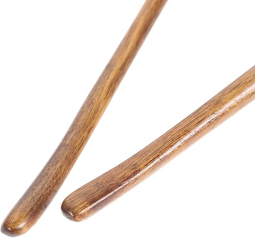 Miniatura 6 de Operitacx 6 cucharas de madera para mezclar, mango largo, marrón, rústico, cucharas de café y té