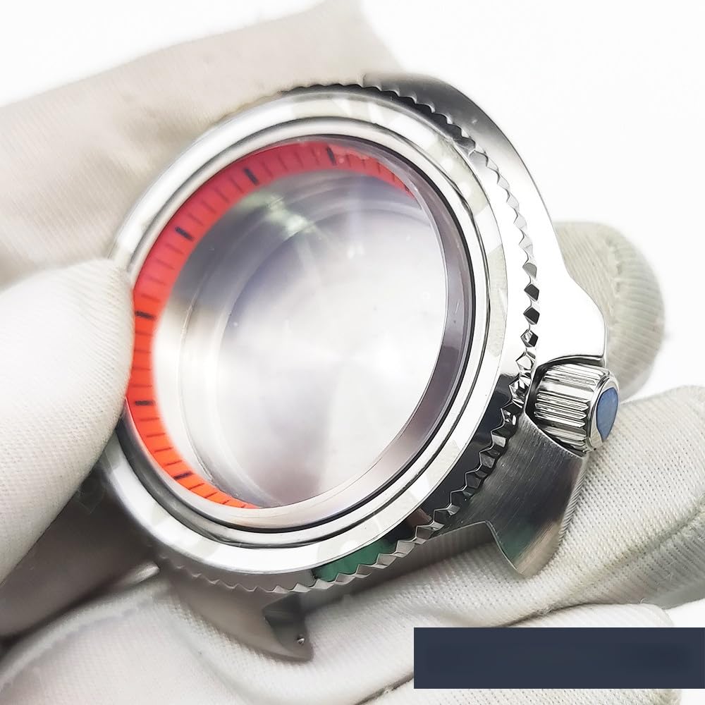 43,5mm Poduszka Koperta Zegarka Kit, 4.2 Korona Pasuje dla NH35 NH36 Mechanizm, Zamiennik Zegarek Modyfikacja Części dla Seiko Prospex Turtle