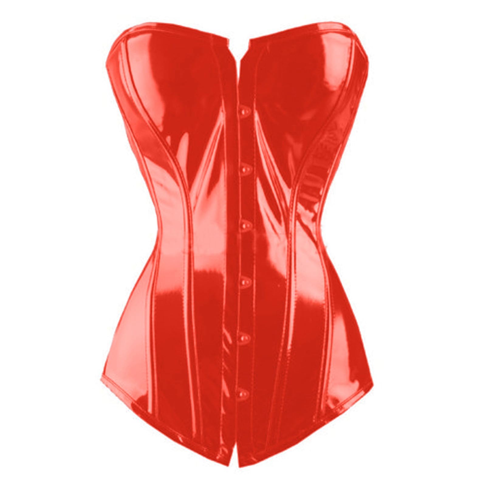 Generisch Corsetto da donna in pelle con 6 fibbie per supporto della vita e cintura addominale, pelle di alta qualità, 6 fibbie regolabili, supporto per la vita, cintura addominale da donna