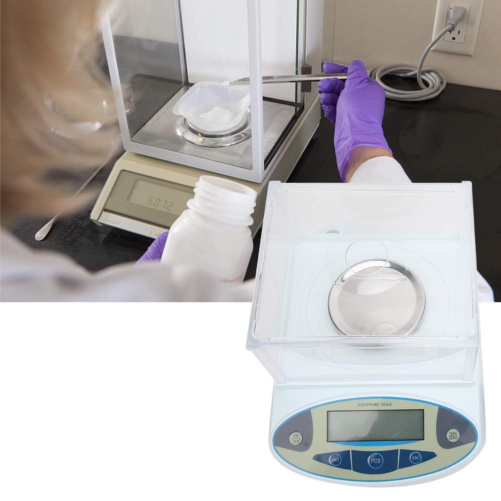 500 X 0.001g 1mg Bilancia analitica laboratorio Bilancia elettronica digitale Bilancia per gioielli con 1 200g(EU)