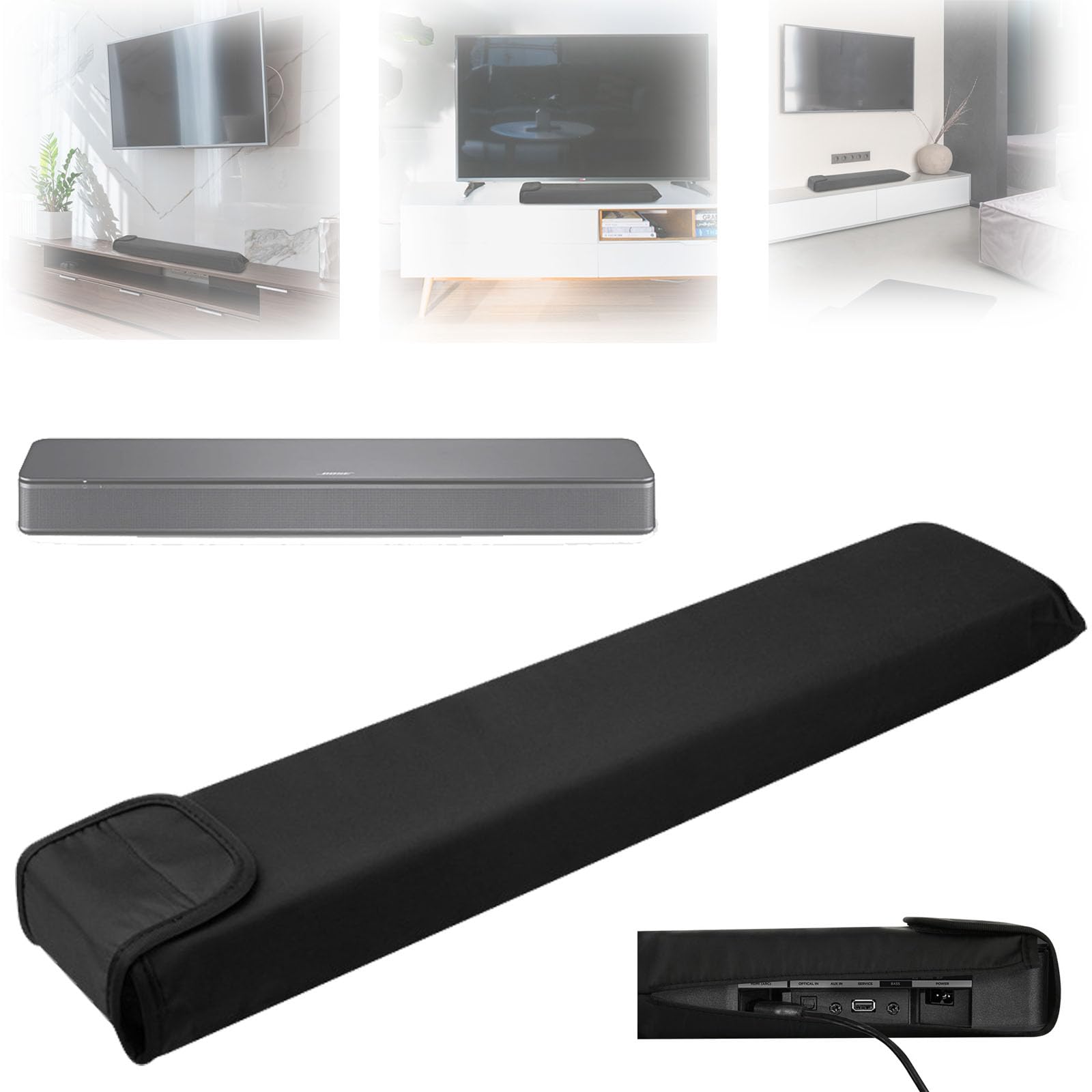 BUCCQTR Dust Cover Protective Case Cover Storage Sleeve Compatible with Bose TV Speaker Soundbar