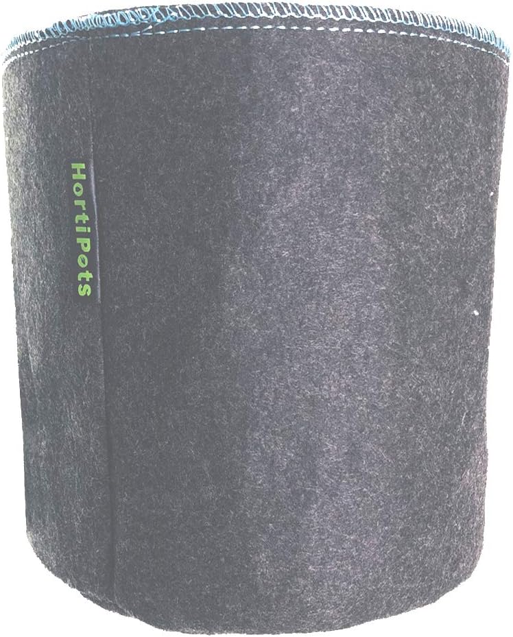 HORTIPOTS Fabric Pots 2 Gallon Non So Floppy Air Pruning Non Woven Black Gray Grow Bags (Pack of 6) - Image 2