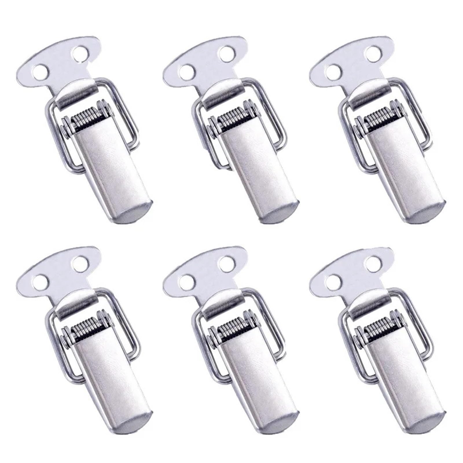 6pcs Toggle Latches Spring Loaded Clamp Clip Case Box Latch Catch Tension Lock Lever Clasp Closures Crate Snap for Boxes v