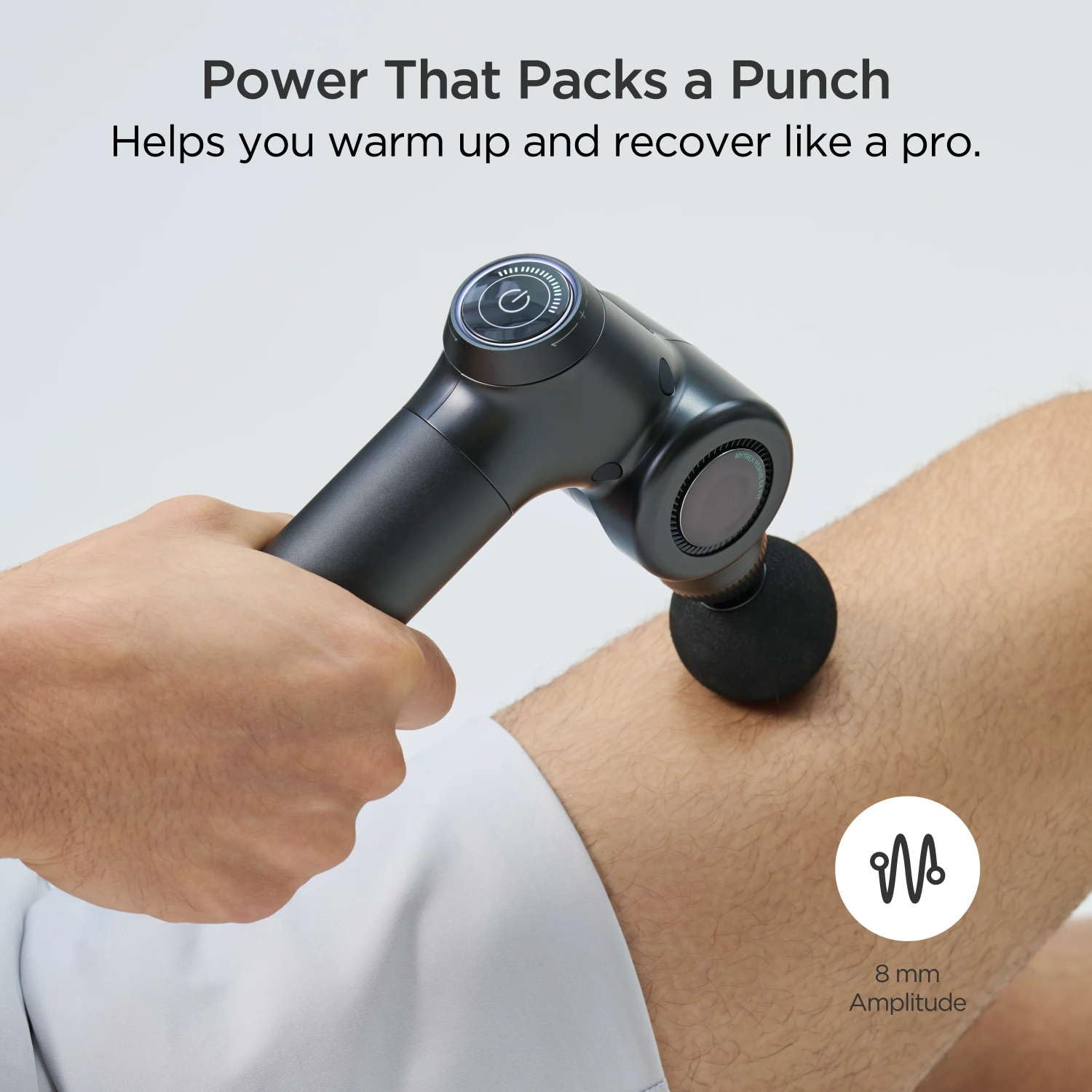 MYTREX Rebive EX FIT Pistolet de Massage Musculaire Noir avec 6 Niveaux d'Intensité et 5 Têtes Interchangeables. Appareil Électrique Professionnel pour Soulagement Musculaire Profond