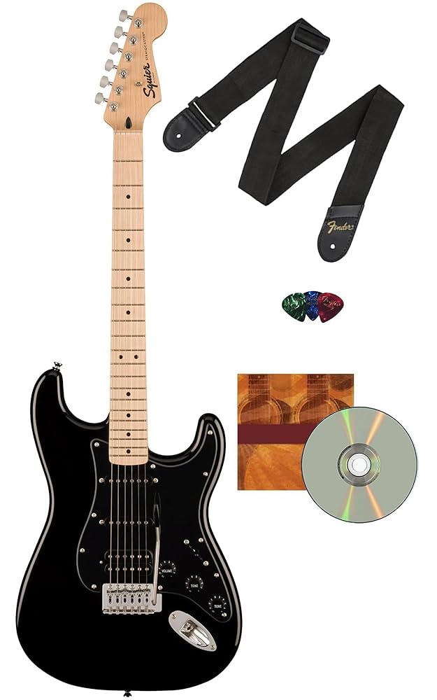 Amazon.com: Fender Squier Sonic Stratocaster HSS - Black