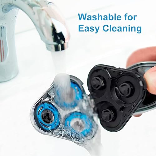 Miniatura 7 de SH50 Cabezales de repuesto para afeitadora Philips Norelco - Cuchillas de precisión para cabezales de repuesto Norelco 5000, cuchillas de repuesto