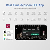 Vista 9 de Accsoon Transmisor y receptor HDMI de transmisión de video inalámbrica CineView HE, doble banda 1080p60 1200 pies RNG.60ms LAT., transmisión en vivo