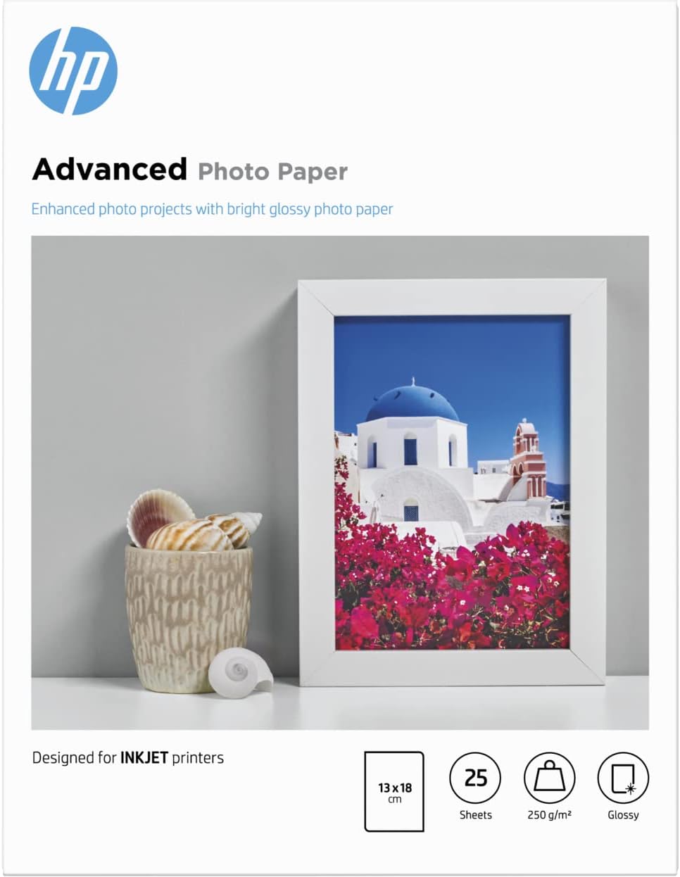 HP Advanced Glossy Fotopapier, glänzend (Q8692A) 250g/m² 10x15cm 100