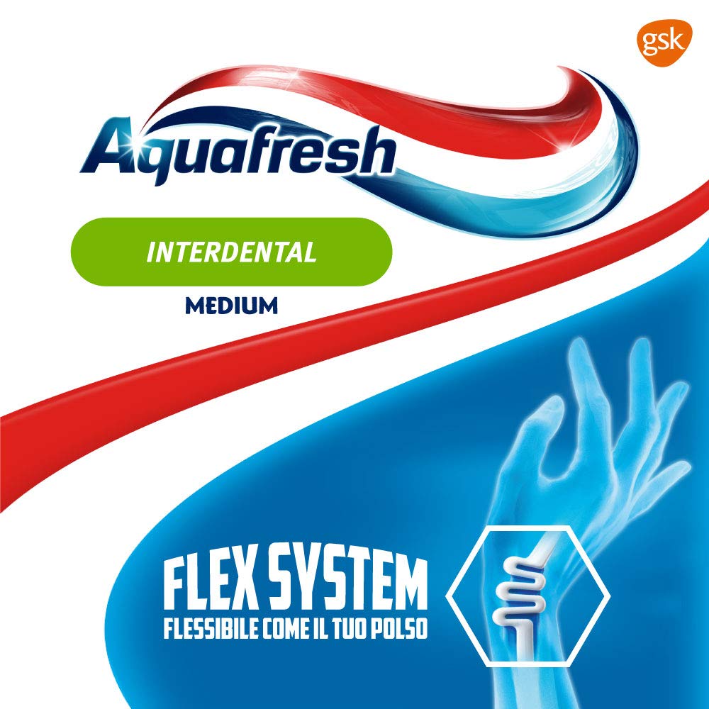 Aquafresh cepillo interdental Tris – Paquete de 24 x 58 gr