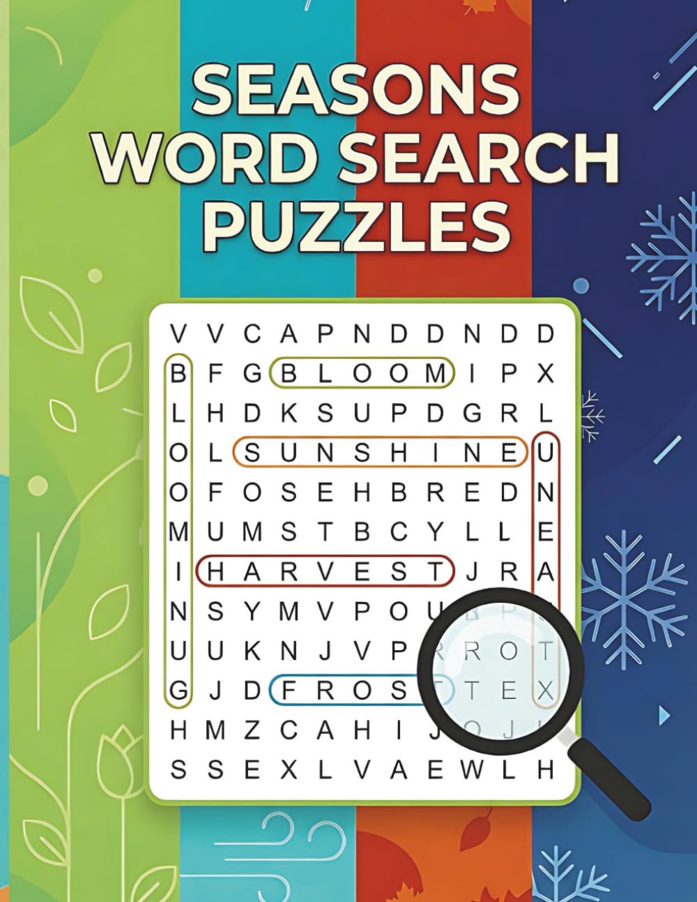 SEASONS WORD SEARCH PUZZLES: Fun & Relaxing Puzzles for Every Season