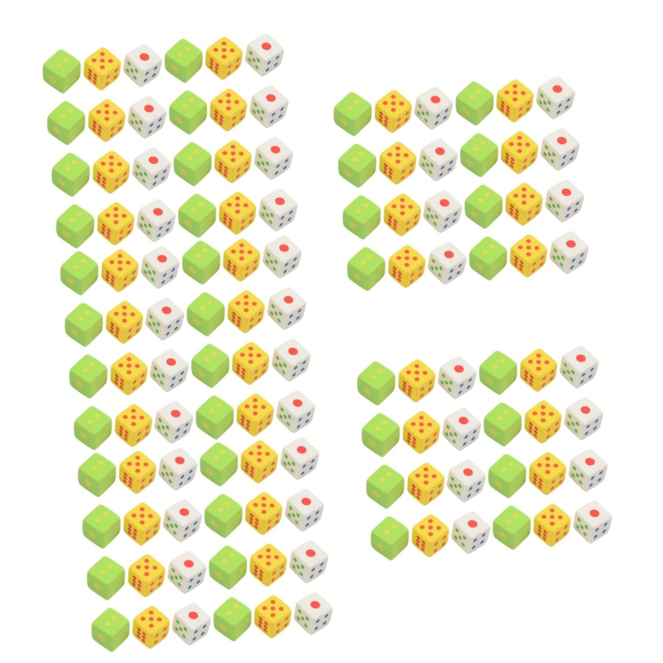 BESTonZON 90 Sätze Würfel Radiergummi Innen Formbar Nicht Teppich Radiergummi Für Kleinkinder Gummibärchen Pole Weiden Stange Korb Feendekoration Einstellbar Plattenladegeräte Frise Stopper