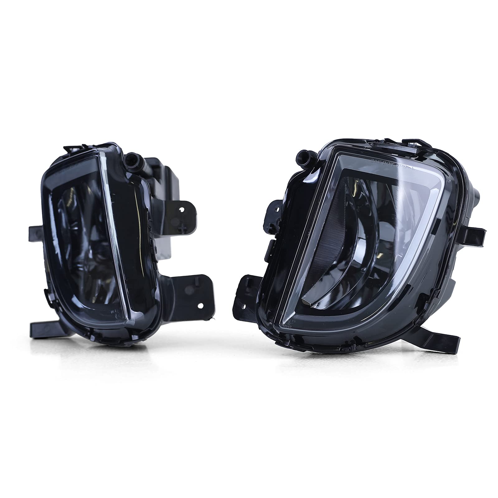 Carparts-Online Klarglas Nebelscheinwerfer Schwarz Smoke für VW Golf VI 6 GTI GTD 08-11