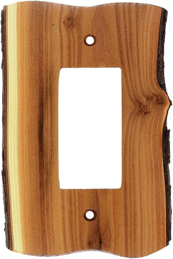BLACK FOREST DECOR North Ridge Olive Wood Double Rocker Plate, 5" W x 5 5/8" H