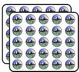 Adventure Awaits Vinyl Stickers 1' Each 50 Pack Stickers Durable and Waterproof for Laptops, Cars, Phones