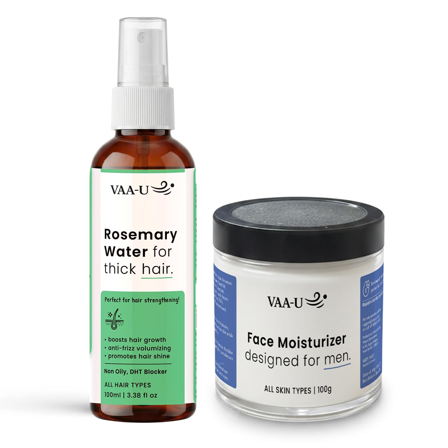 Rosemary Hair Growth Spray 100ml & Face Moisturizer for Soft Skin 100g | Hair & Skin Care Combo | Soft Skin Formula | Lightweight Care | Daily Hydration | Non-Greasy | Unisex-image-44