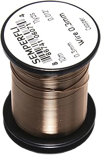 TIEMCO Semper Fly Wire, 0.01 inch (0.3 mm), Copper