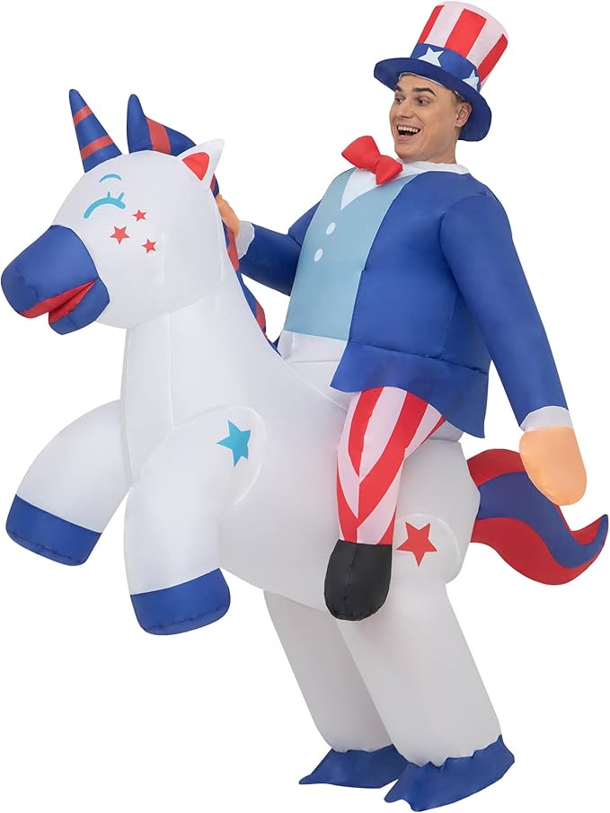 NiSotieb Christmas Inflatable Costume Moscot Costume Blow up Costume for Adult/Halloween/Independence Day/Parade