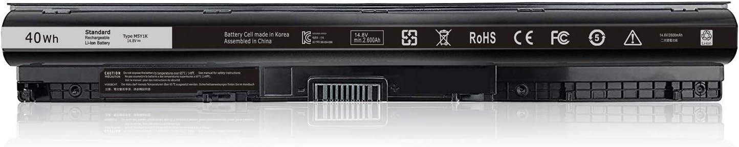 40Wh M5Y1K 14.8V Battery for Dell Inspiron 15 3000 5000 Series 5559 5566 5555 5558 5758 3552 3567 3558 3551 17 5759 5755 5758 14 3451 3452 3458 5458 P51F P47F P63F P64G VN3N0 453-BBBR 453-BBBQ GXVJ3