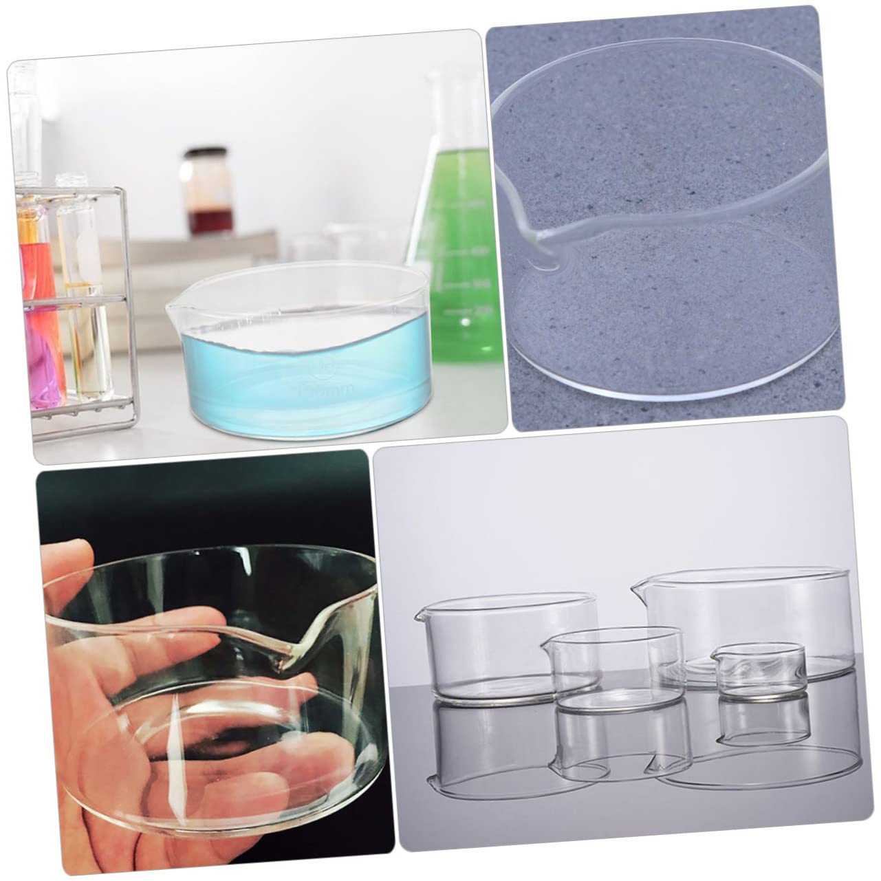 CANIGHT 3St Kristallisationsschale aus Glas Labor-Petrischale Tülle Schüsseln Laborgerät Labor Kristallisationsschale Glasbehälter für Kristallisation Laborzubehör Kristallisationswerkzeug CANIGHT 3St Kristallisationsschale aus Glas Labor-Petrischale Tülle Schüsseln Laborgerät Labor Kristallisationsschale Glasbehälter für Kristallisation Laborzubehör Kristallisationswerkzeug