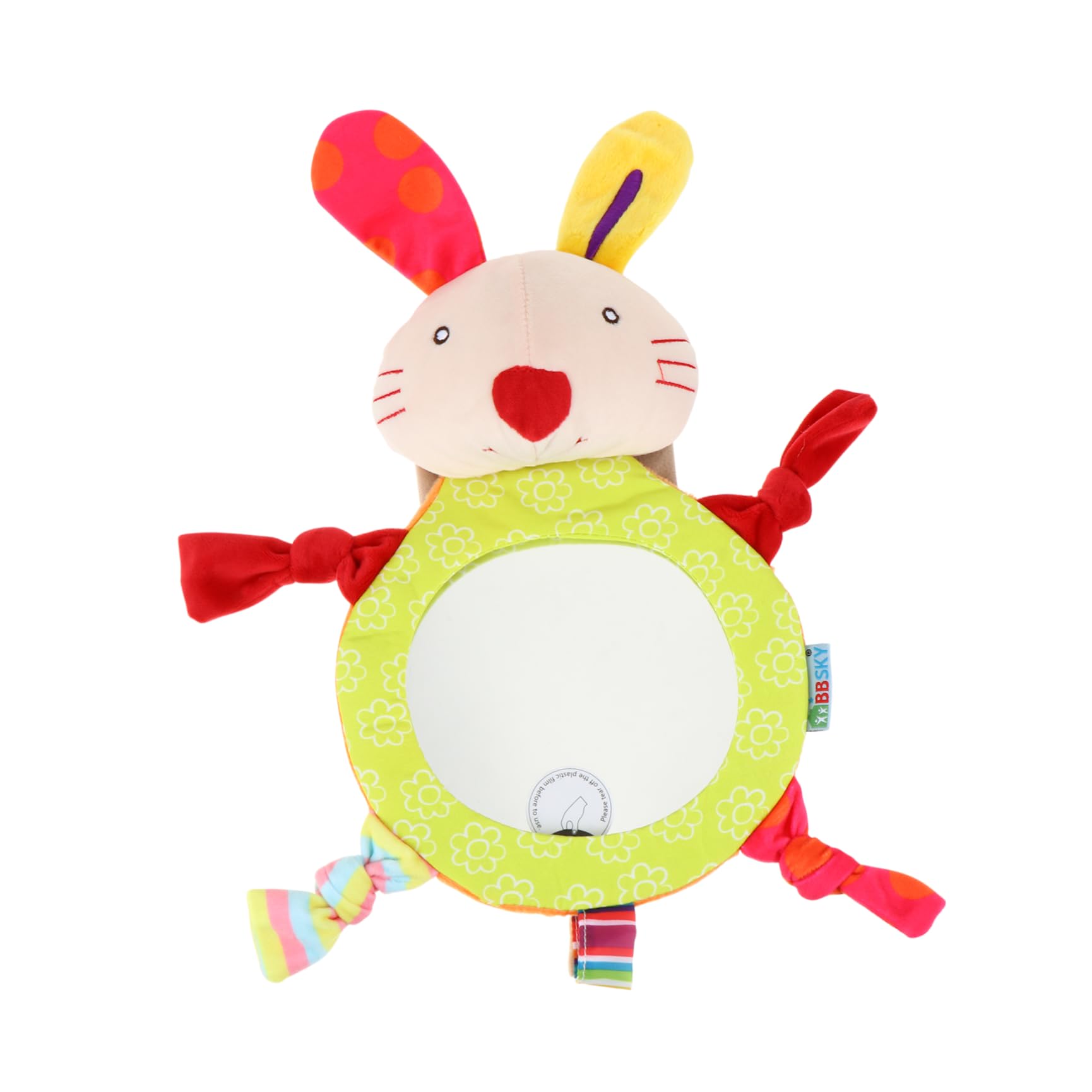 Toyvian 3pièces Miroir De Sécurité Pour Garçon Fille Miroir Arrière De Voiture Cartoon Pour Garçon Fille Design Lapin Pratique Et Pour Véhicules Familiaux