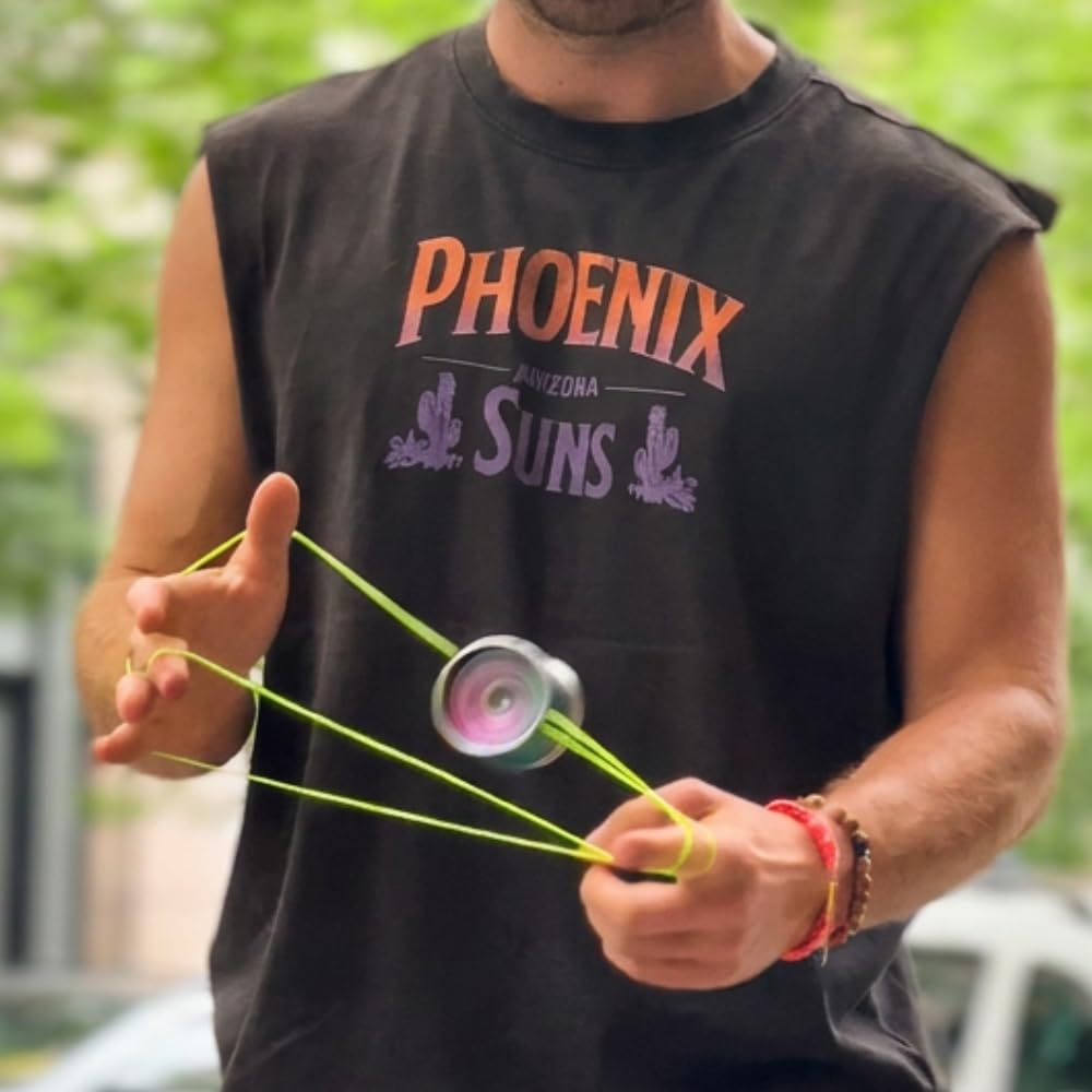Pro Yoyo - Yo-Yo Profesional de Metal, Trucos Avanzados | Yoyo unresponsive moderno con cuerdas y rodamiento premium de recambio para giros extra largos. App SkillAddicts Yoyo