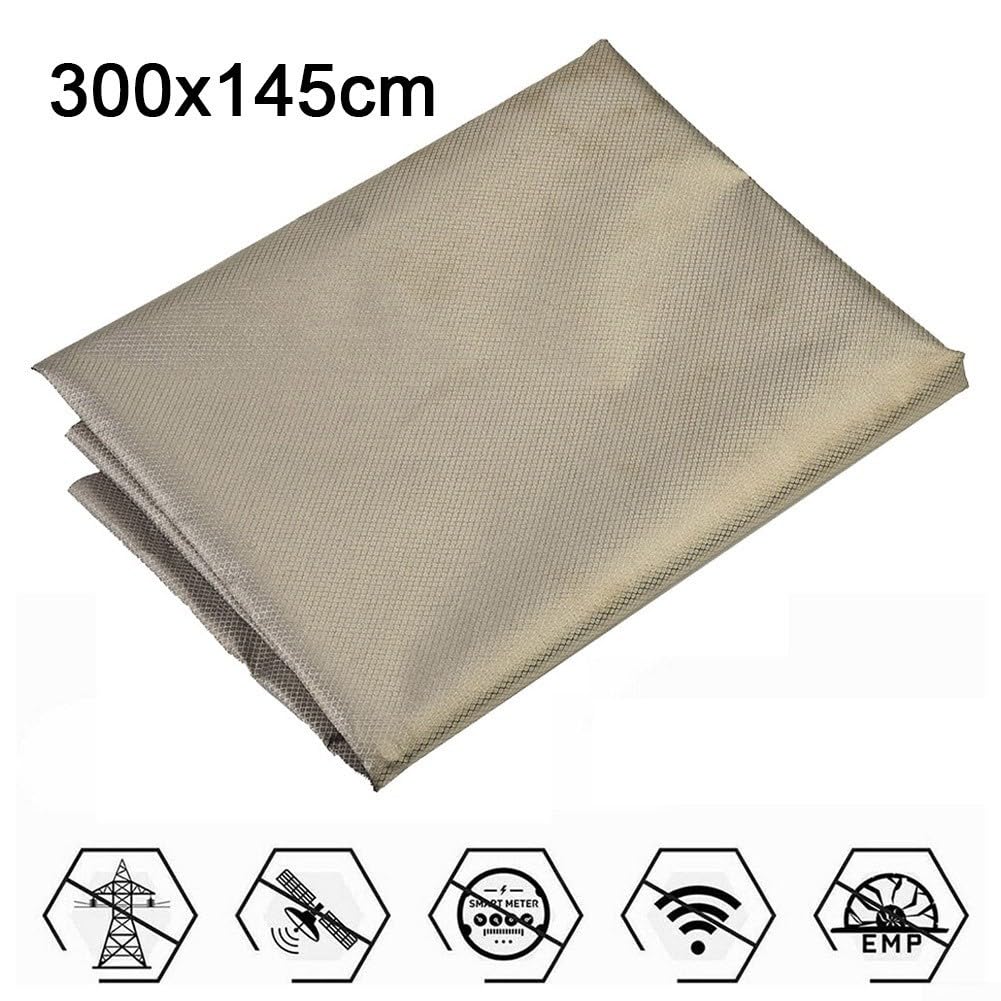 Jayruit Tela de la protección del EMF, protección anti de la radiación de la tela para el alto blindaje electromagnético (los 300x145cm), 06947C100373P74O2R1W77L30LHKS6