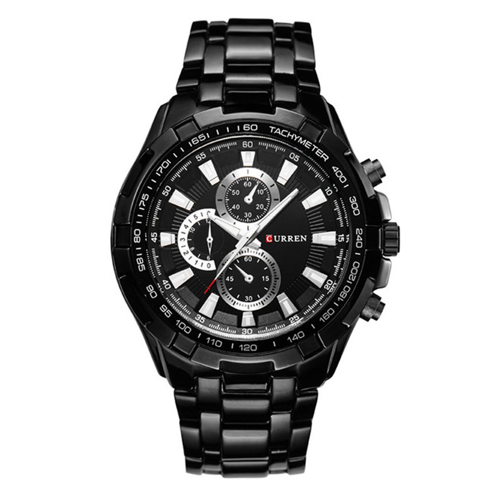 CURREN Original Men's Sports Waterproof Stainless Steel Quartz