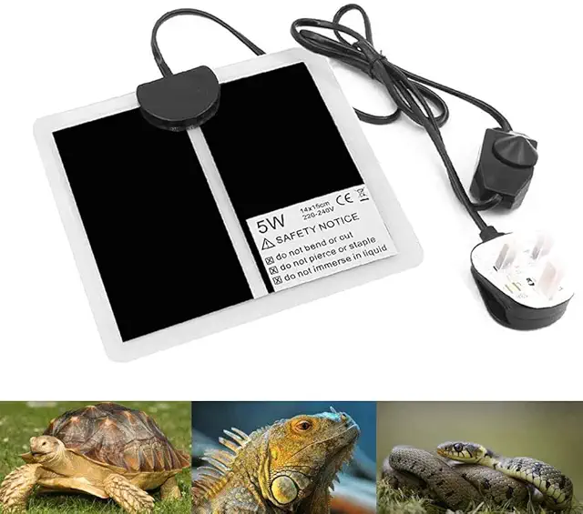 PeSandy 5W Reptile Heating Mat with Temp Control - Terrarium Heater