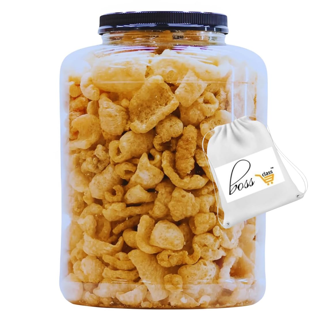 (1) Original Smoked Fried Pork Rinds 16oz Tub Premium Chicharrones Zero Carbs High Protein Crunchy Crackling Snacks Keto Paleo Friendly Party Food Guacamole Gourmet Snack Savory Treat