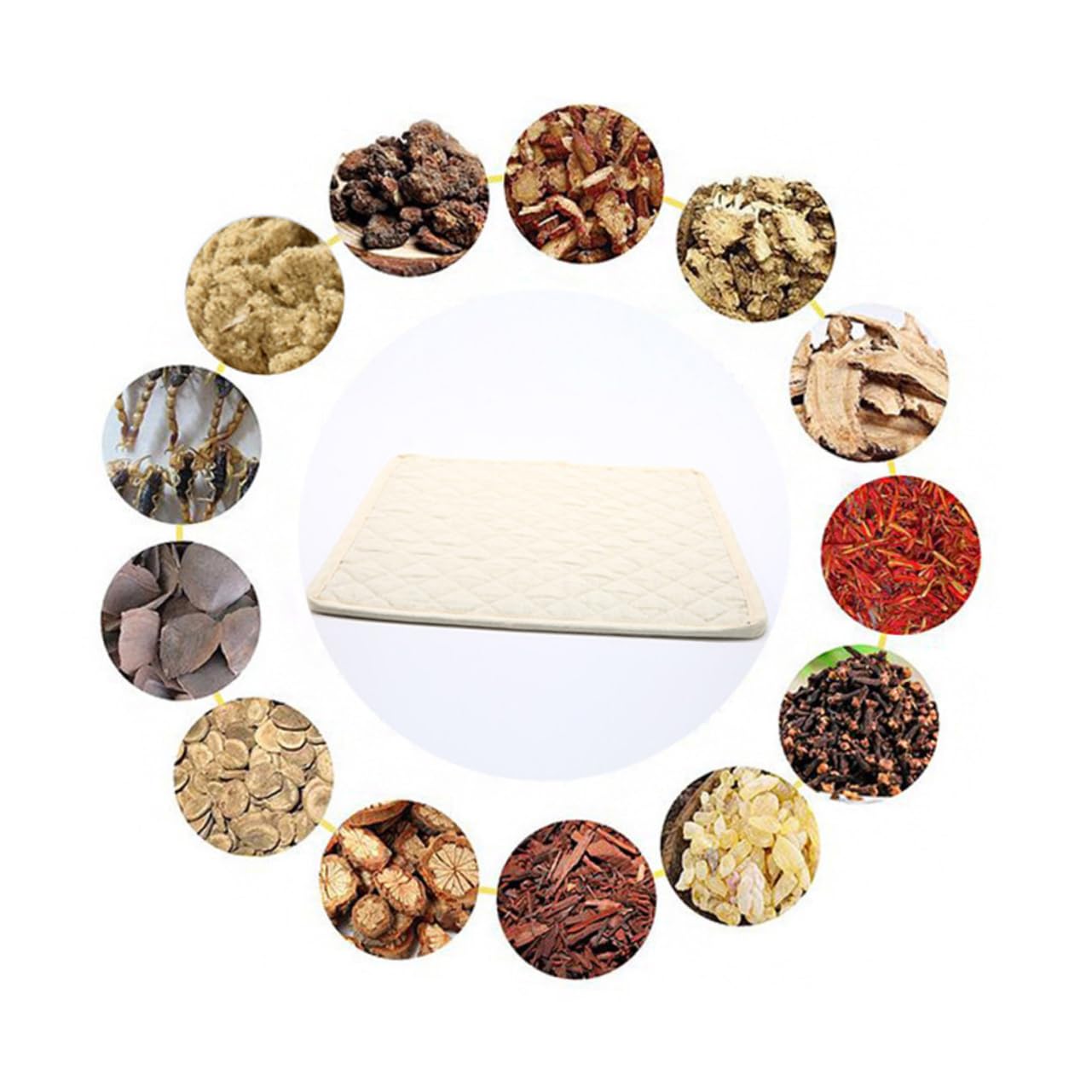 PACKOVE Cuscino Termico Elettrico in Cotone e Lino Stampa Decorativa, Regolazione della Temperatura per Uso Domestico e Ufficio