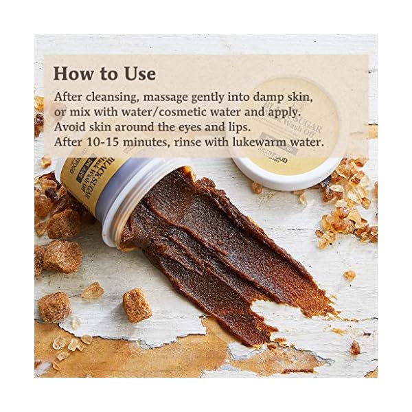 SKIN-FOOD-Black-Sugar-Mask-Wash-Off-352-fl-oz100g-Black-Sugar-Scrub-Sugar-Face-Scrub-to-Hydrate-and-Nourish-the-Skin-Exfoliating-Sugar-Scrub-Facial-Mask-Wash-Off-Sugar-Scrub SKIN FOOD Black Sugar Mask Wash Off 4.05 fl. oz.(120g) - Black Sugar Scrub - Sugar Face Scrub to Hydrate and Nourish the Skin - Exfoliating Sugar Scrub - Facial Mask Wash Off Sugar Scrub