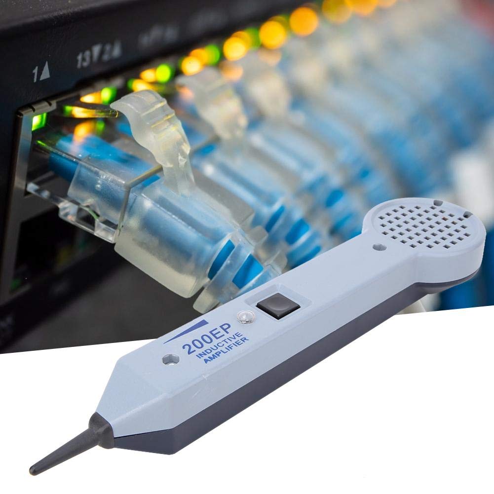 Probador de Cable, 200EP Generador de Tonos Buscador de Líneas Rastreador de Cables Detector de Línea de Red LAN Ethernet para Cable Telefónico Multifunción