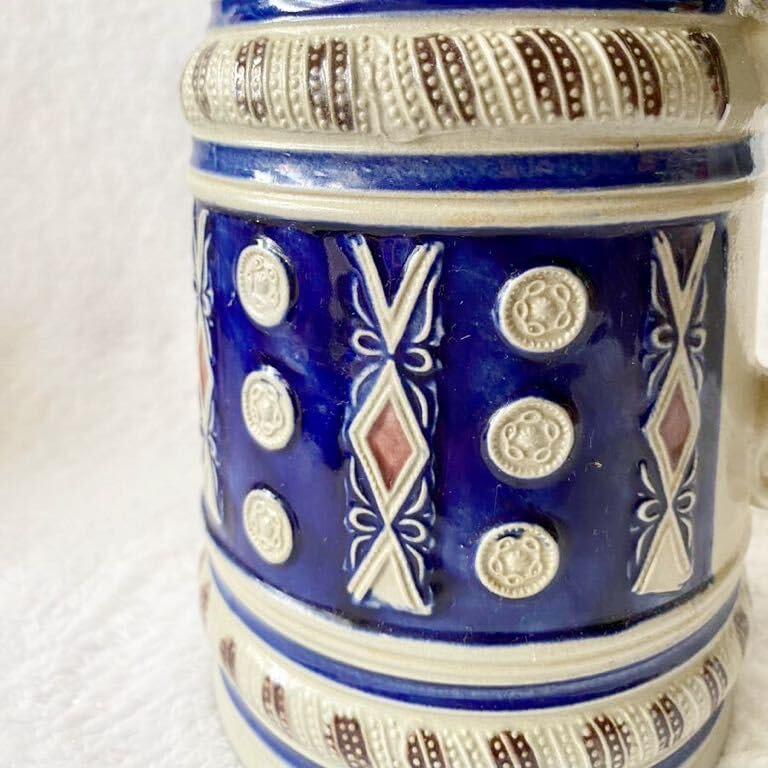 ビールマグ 2個セット 陶器製 エンブレム付き Amazon.co.jp: 西ドイツGERZ社 1988年限定 オリジナル 陶器製