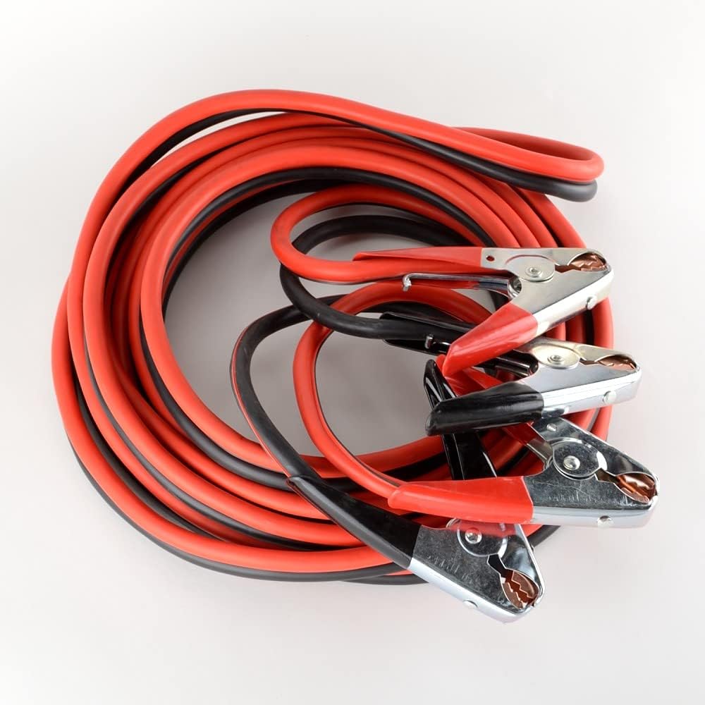 ATE Pro. USA - Booster Cables 25' feet 2 Gauge Heavy Duty, Jumper Cables for SUV and Trucks, Gas and Diesel Engine Reliable Cables, 600AMP, Storage Bag