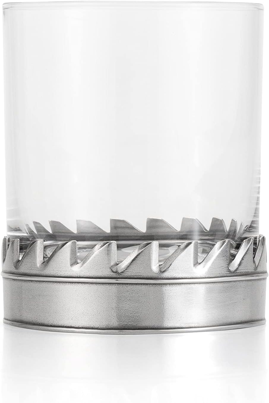 Royal Selangor Toolbar Collection Pewter Designer Highball Glass for Whiskey, Spirits, Gin, Liquor Mix, Cocktails, Mocktails