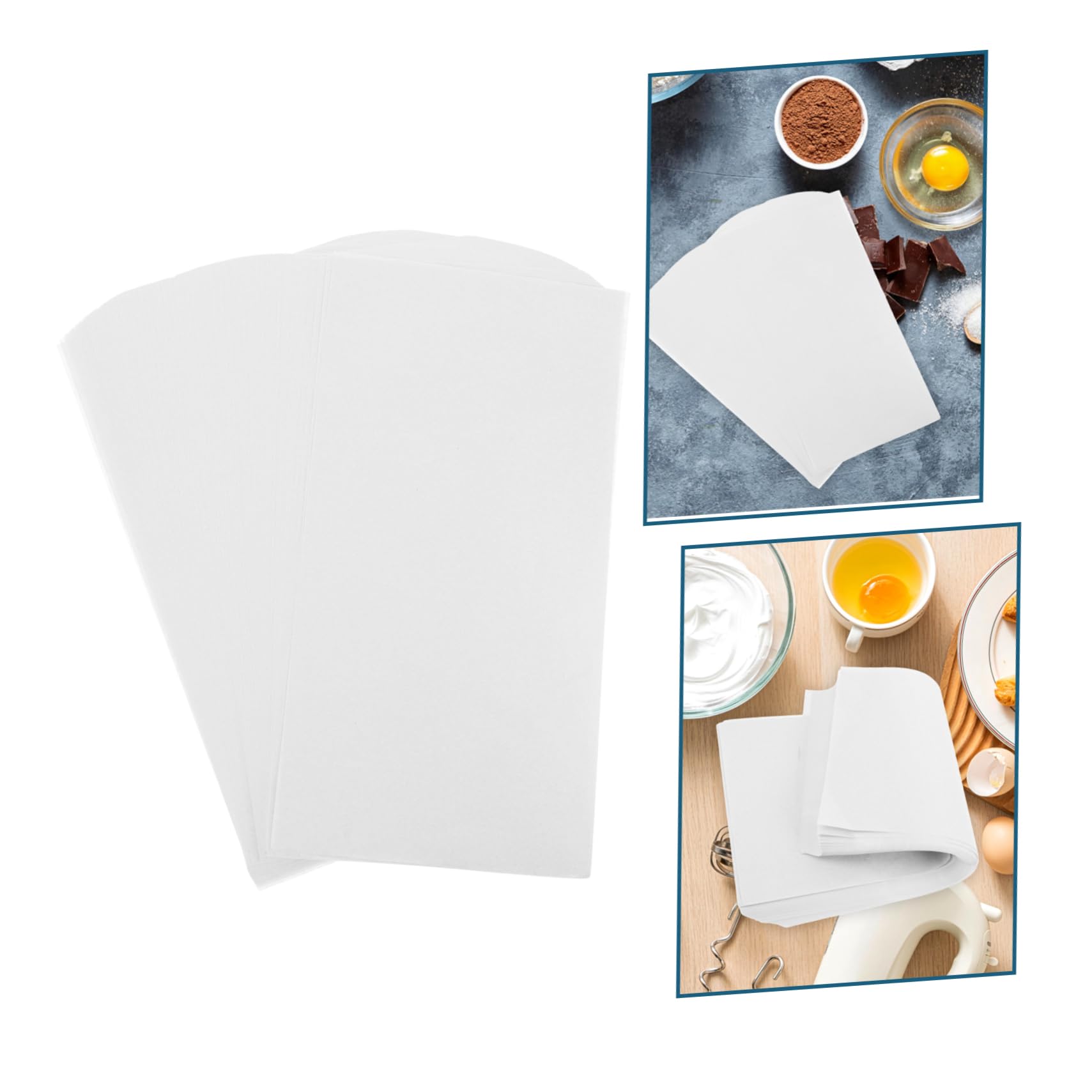 Papier Sulfurisé Antiadhésif 300 Feuilles Blanc 34x17,8cm