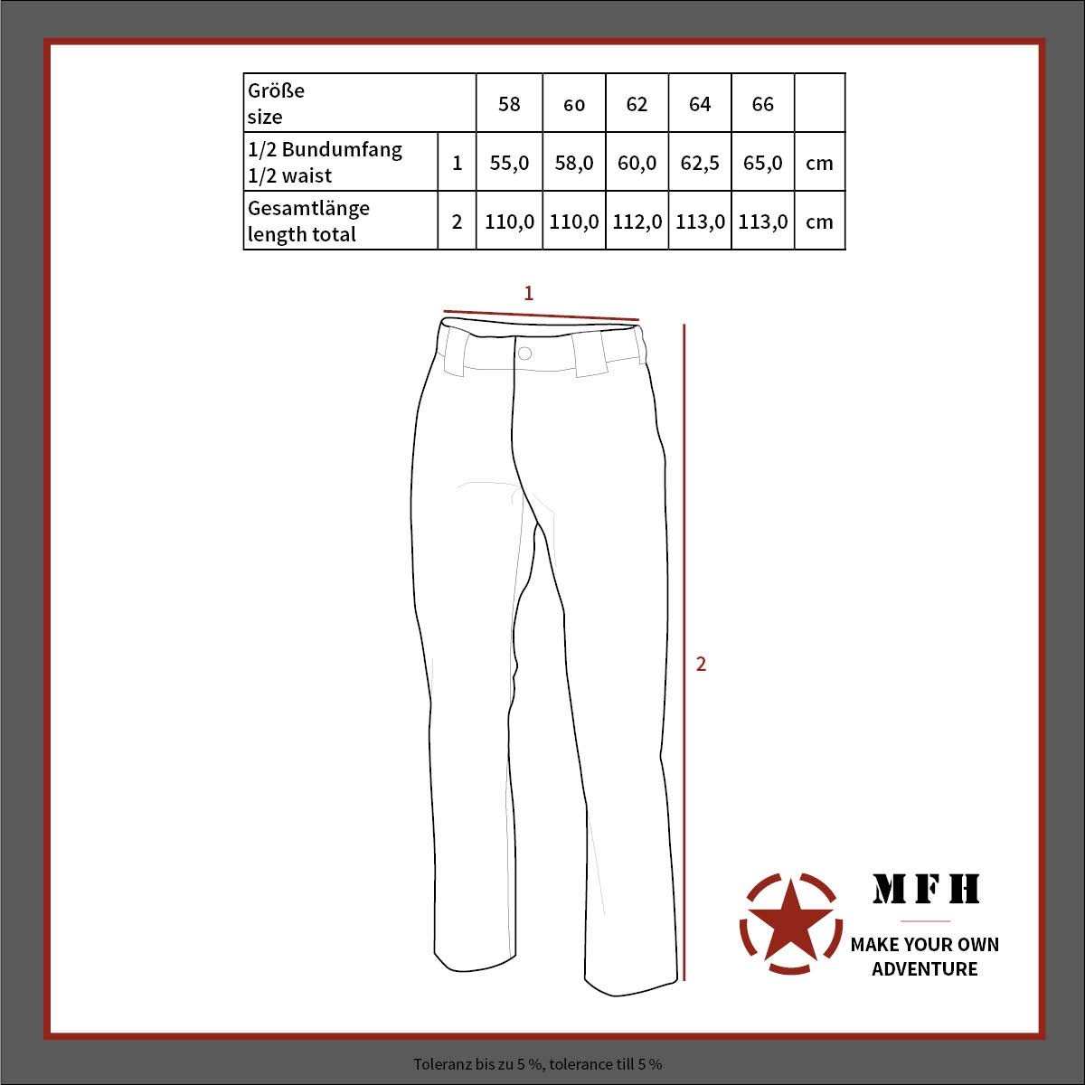 MFH - 01111 - Pantaloni, Pantaloni Uomo
