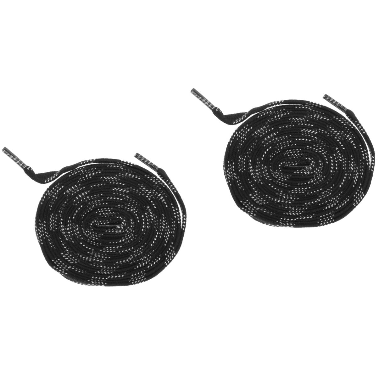 Gewachste Schnürsenkel Für Eishockeyschlittschuhe | 2 Paare Lila | Flache Schnürsenkel