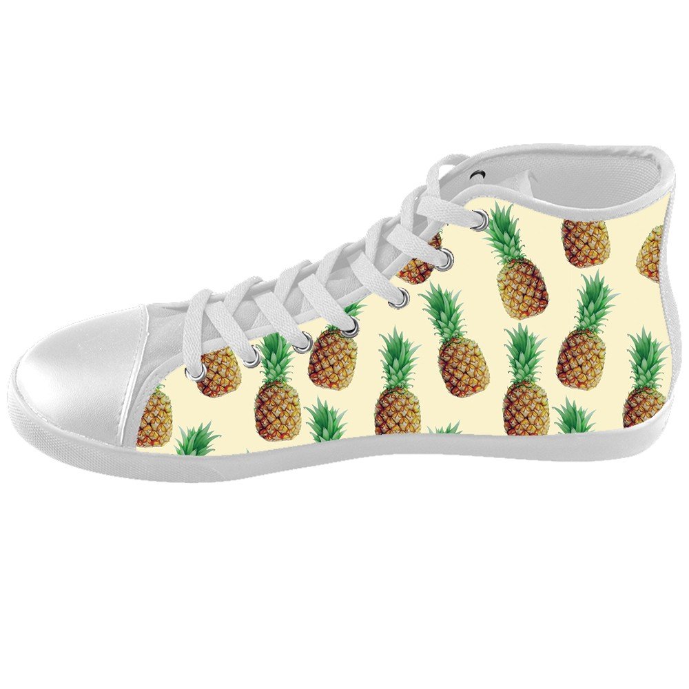 Dalliy Custom Pineapples Cartoon Kids High-top Canvas Shoes Footwear Sneakers Shoes