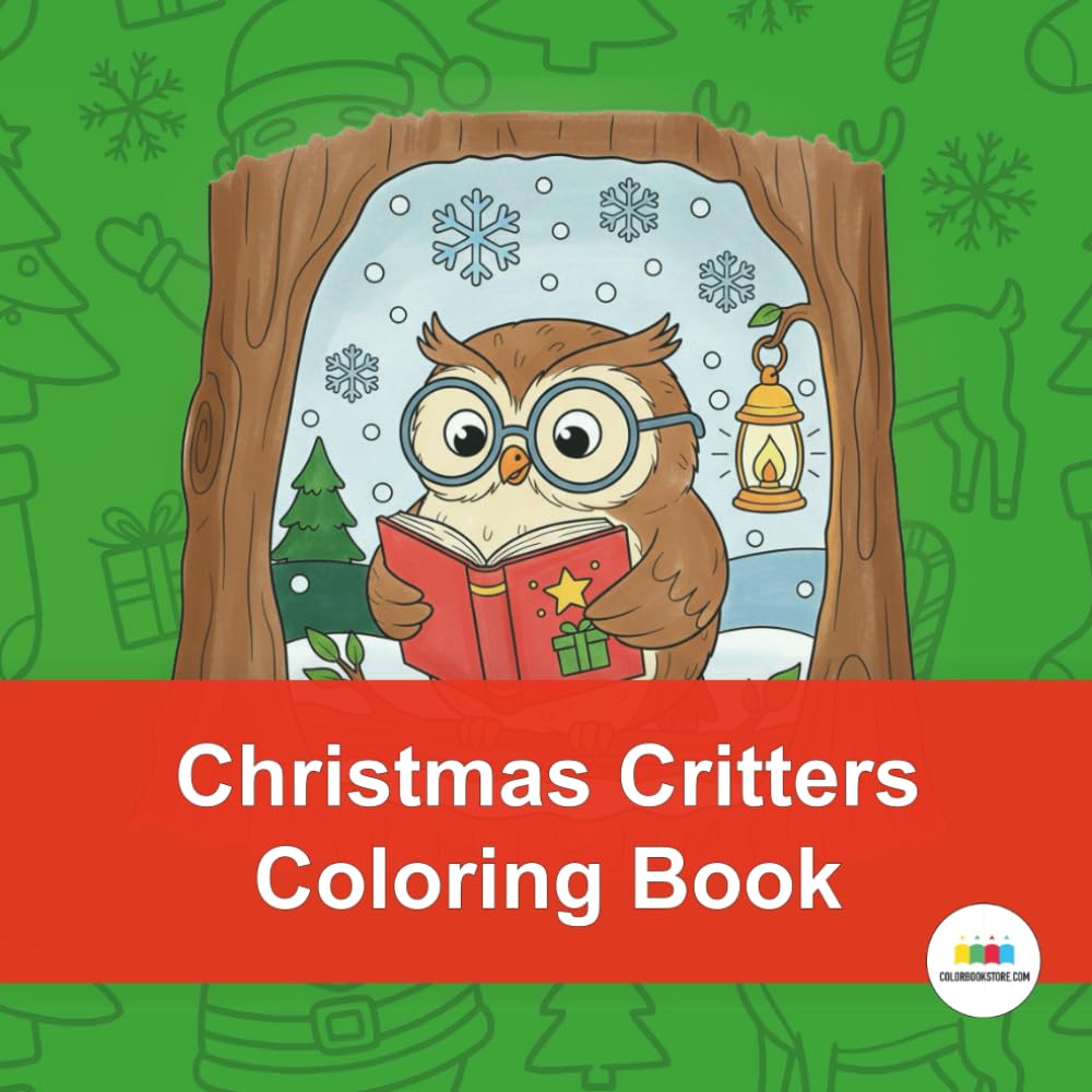 Christmas Critter Coloring Book