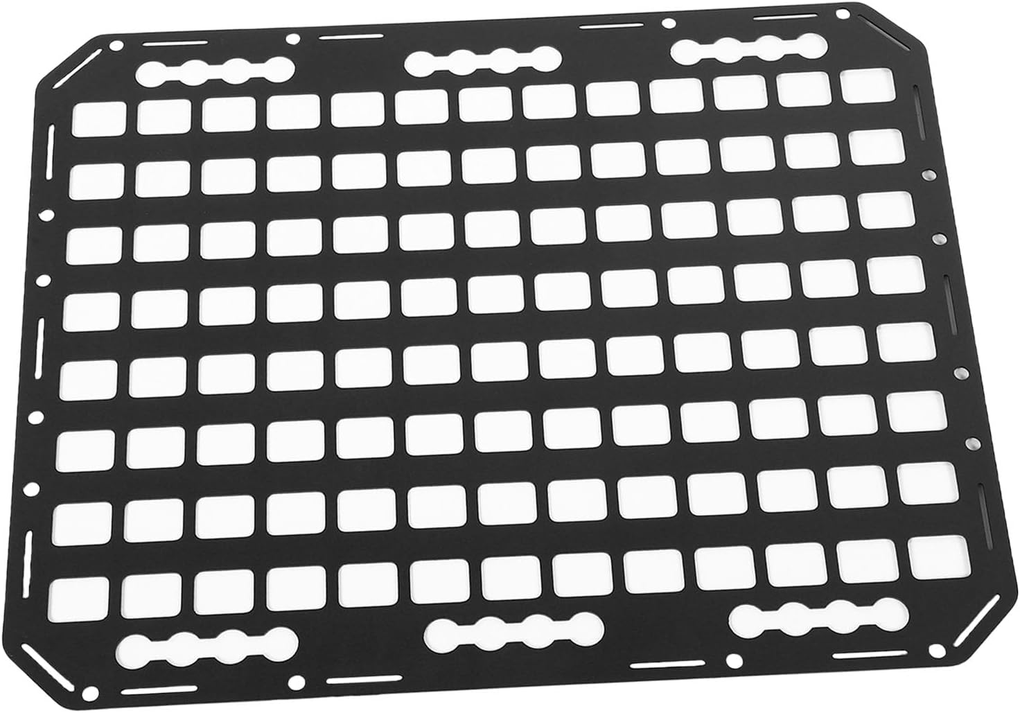 Vehicle Molle Panel, Aluminum Multifunctional Storage Board, Panel with L Track Compatibility, Ideal for SUVs Pickup Trucks RVs Trailers Camping Cars Garages