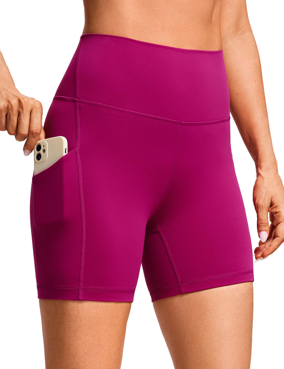 CRZ YOGA Butterluxe Biker Shorts Pockets 5"