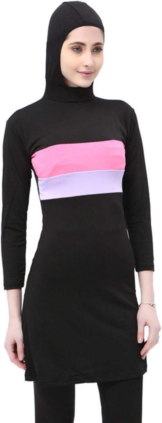 Xzbling Piece Muslim Swimsuit, Women Muslim Modest Swimwear Jumpsuit