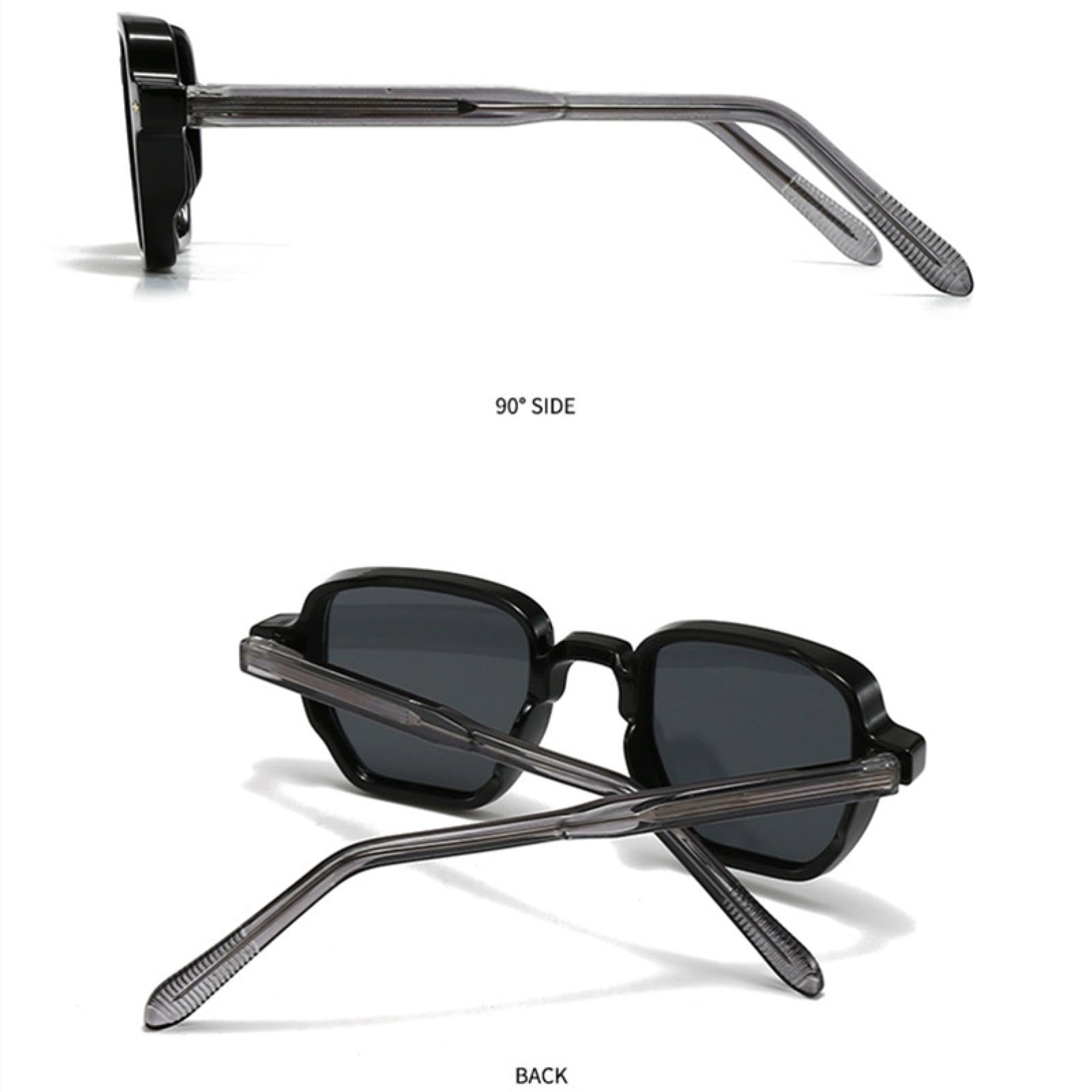 Gafas de sol pequeñas de moda populares para mujer, con remaches retro para hombre, con protección UV400 y degradado.