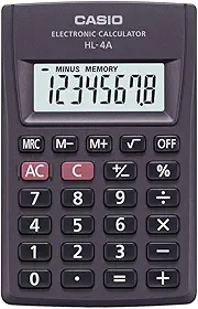 Calculadora de Bolso HL-4A 8 Dígitos Preta Casio