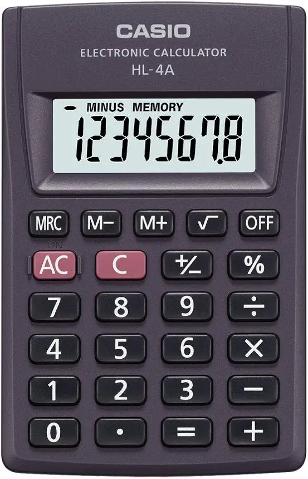 Calculadora de Bolso HL-4A 8 Dígitos Preta Casio