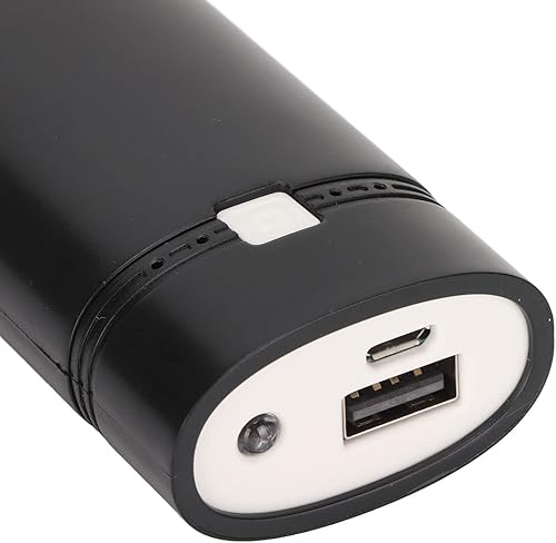 Miniatura 8 de GOWENIC 18650 Cargador de batería Banco de energía, Universal DIY USB Power Bank Box Shell para teléfono inteligente, moderno y portátil (negro)