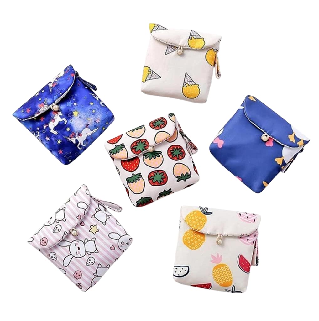 Prostuff.in® 2Pcs Cute Sanitary Pad Storage Pouches – Waterproof Portable Travel Organizer Bags for Women & Girls – Multi-Use Period Pouch for Pads, Panty Liners, Cosmetics & Daily Essentials-image-22