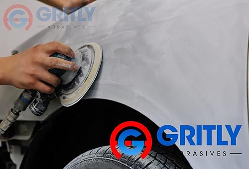 Miniatura 5 de Gritly - Discos de lija PSA DA de 6 pulgadas - Disco de papel de lija de grano 60 (50 piezas) discos de papel de lija autoadhesivos - Accesorio para